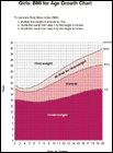 Thumbnail image of: BMI for Age Growth Chart: Girls