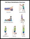 Thumbnail image of: Calf Strain Exercises: Illustration